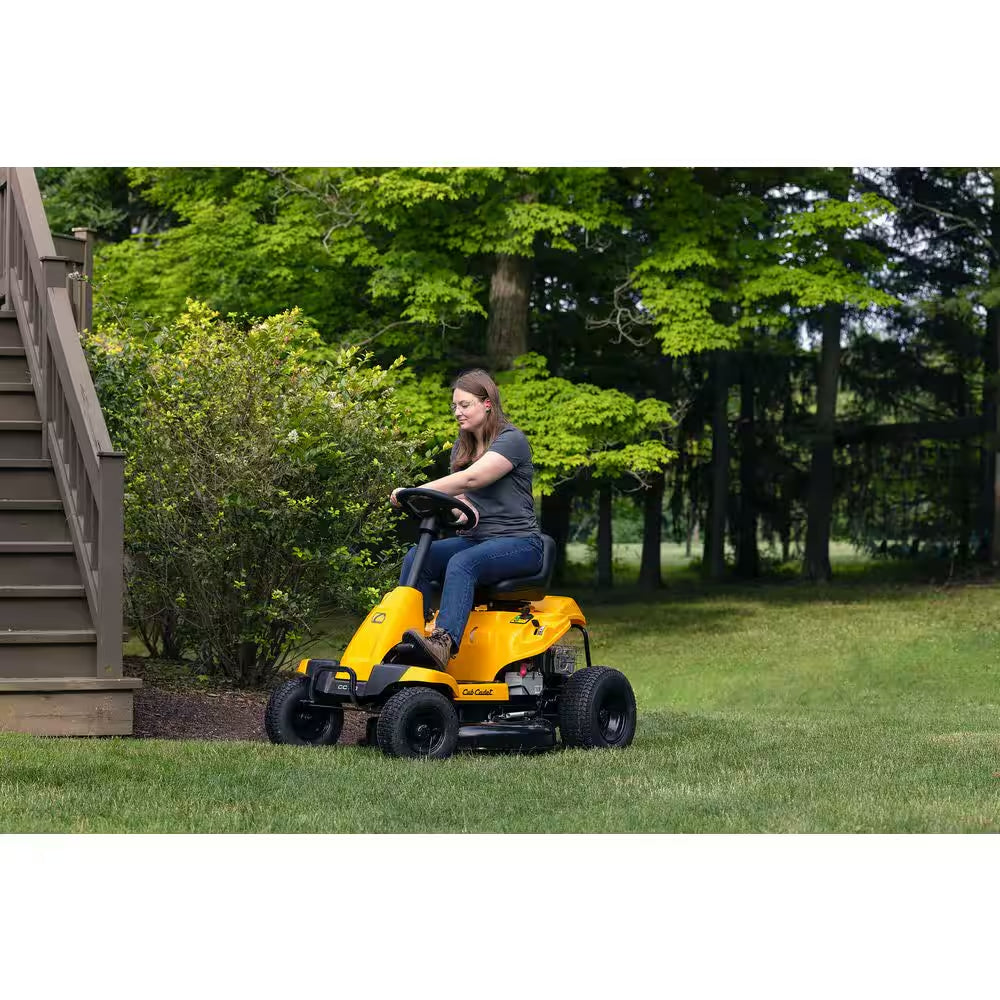 30 In. 10.5 HP Briggs and Stratton Engine 6-Speed Manual Drive Gas Rear Engine Riding Mower with Mulch Kit Included