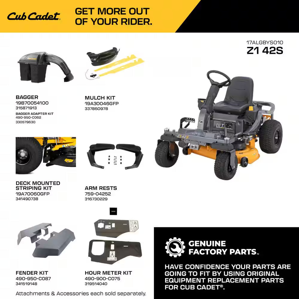 Ultima ZTS1 42 In. 547 Cc Intellipower Engine Dual Hydro Drive Gas Zero Turn Riding Lawn Mower W/Steering Wheel Control