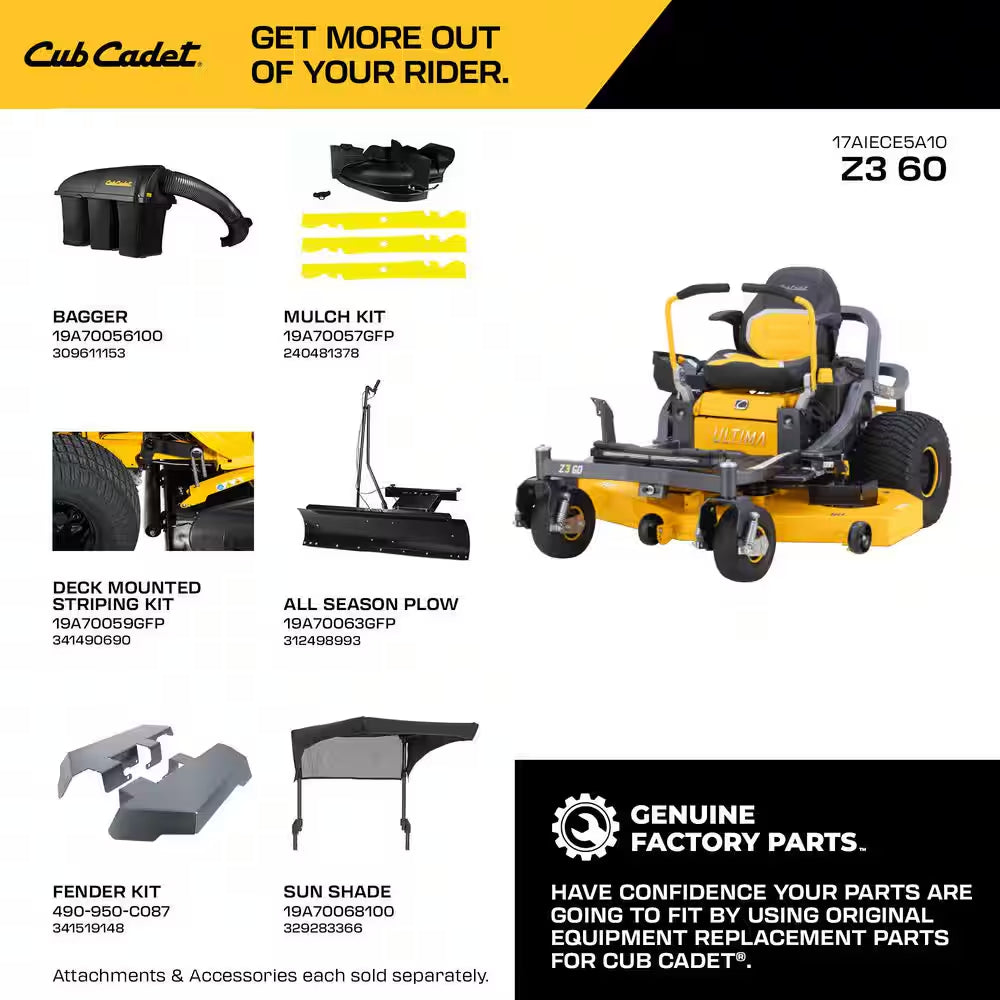 Ultima Z3 60In. Fabricated Deck 24HP V-Twin Kawasaki FR Series Engine Gas Zero Turn Lawn Mower W/Front Wheel Suspension