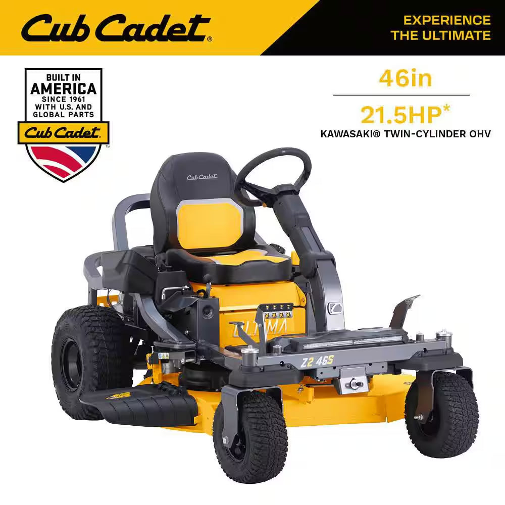 Ultima Z2 42In. Fabricated Deck 21.5HP V-Twin Kawasaki FR Series Engine Dual Hydro Drive Gas Zero Turn Riding Lawn Mower