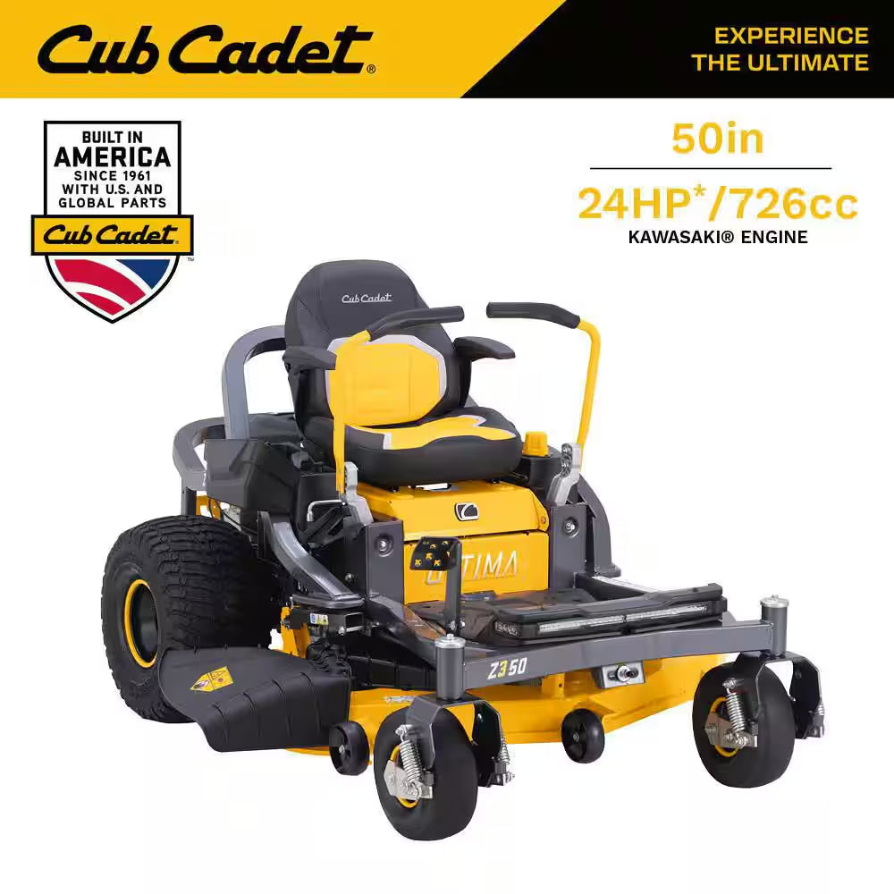 Ultima Z3 54In. Fabricated Deck 24HP V-Twin Kawasaki FR Series Engine Gas Zero Turn Lawn Mower W/Front Wheel Suspension