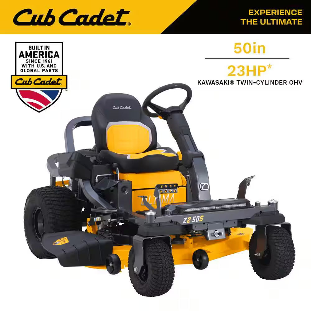 Ultima Z2 42In. Fabricated Deck 21.5HP V-Twin Kawasaki FR Series Engine Dual Hydro Drive Gas Zero Turn Riding Lawn Mower