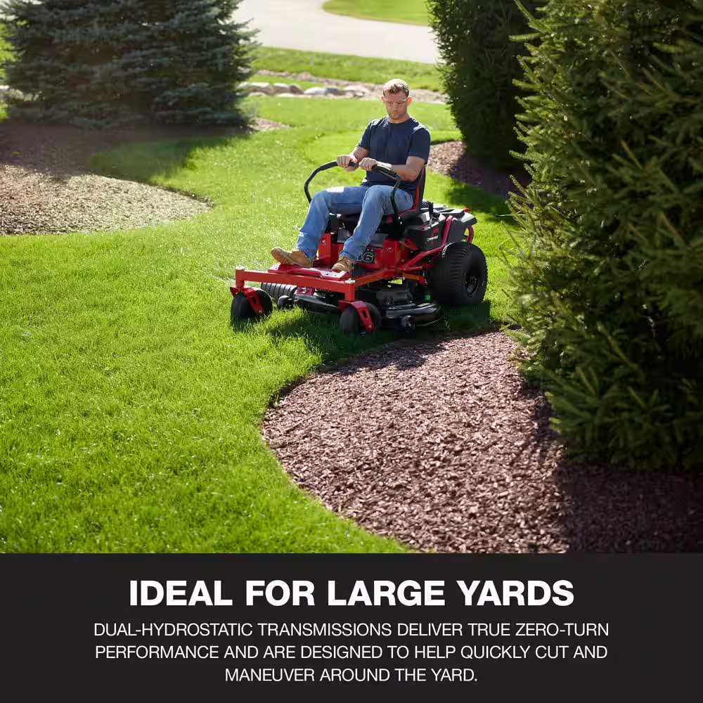Mustang 46 In. 22 HP V-Twin Kohler 7000 Series Engine Dual Hydrostatic Drive Gas Zero Turn Riding Lawn Mower