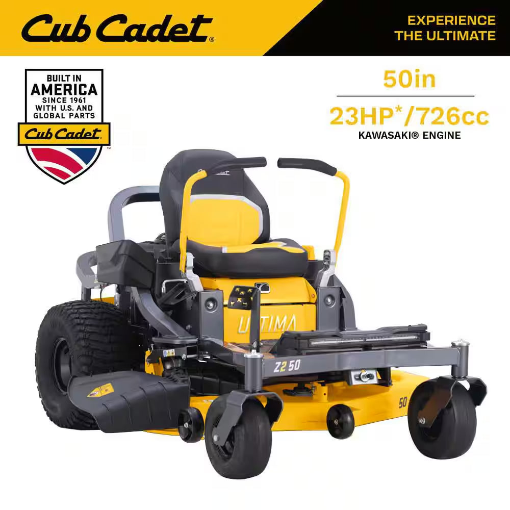 Ultima Z2 46In. Fabricated Deck 21.5HP V-Twin Kawasaki FR Series Engine Dual Hydro Drive Gas Zero Turn Riding Lawn Mower