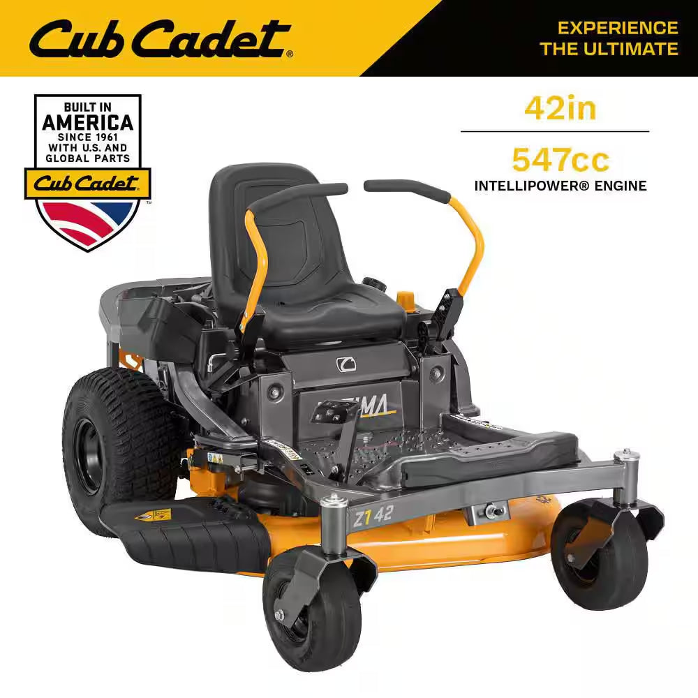 Ultima ZTS1 42 In. 547 Cc Intellipower Engine Dual Hydro Drive Gas Zero Turn Riding Lawn Mower W/Steering Wheel Control