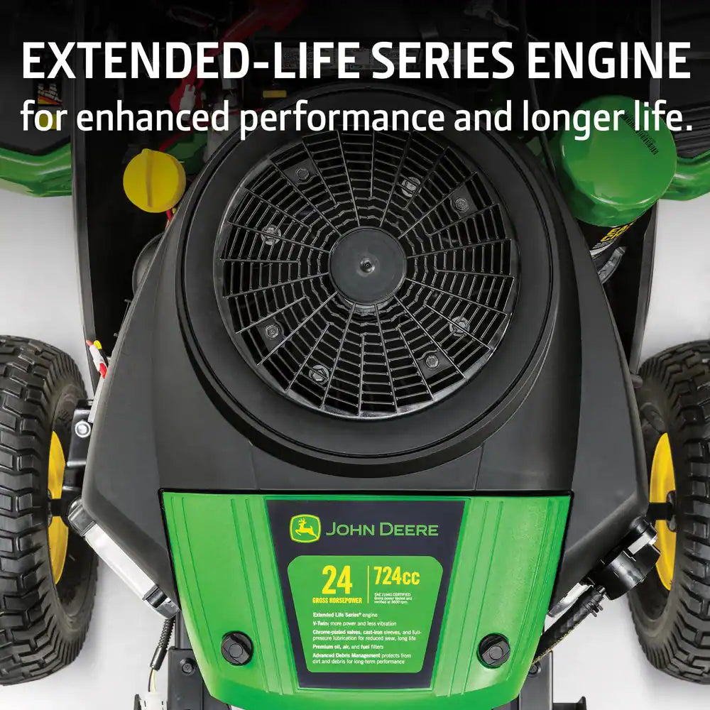 S160 48 In. 24 HP V-Twin, ELS Gas Hydrostatic Riding Lawn Mower