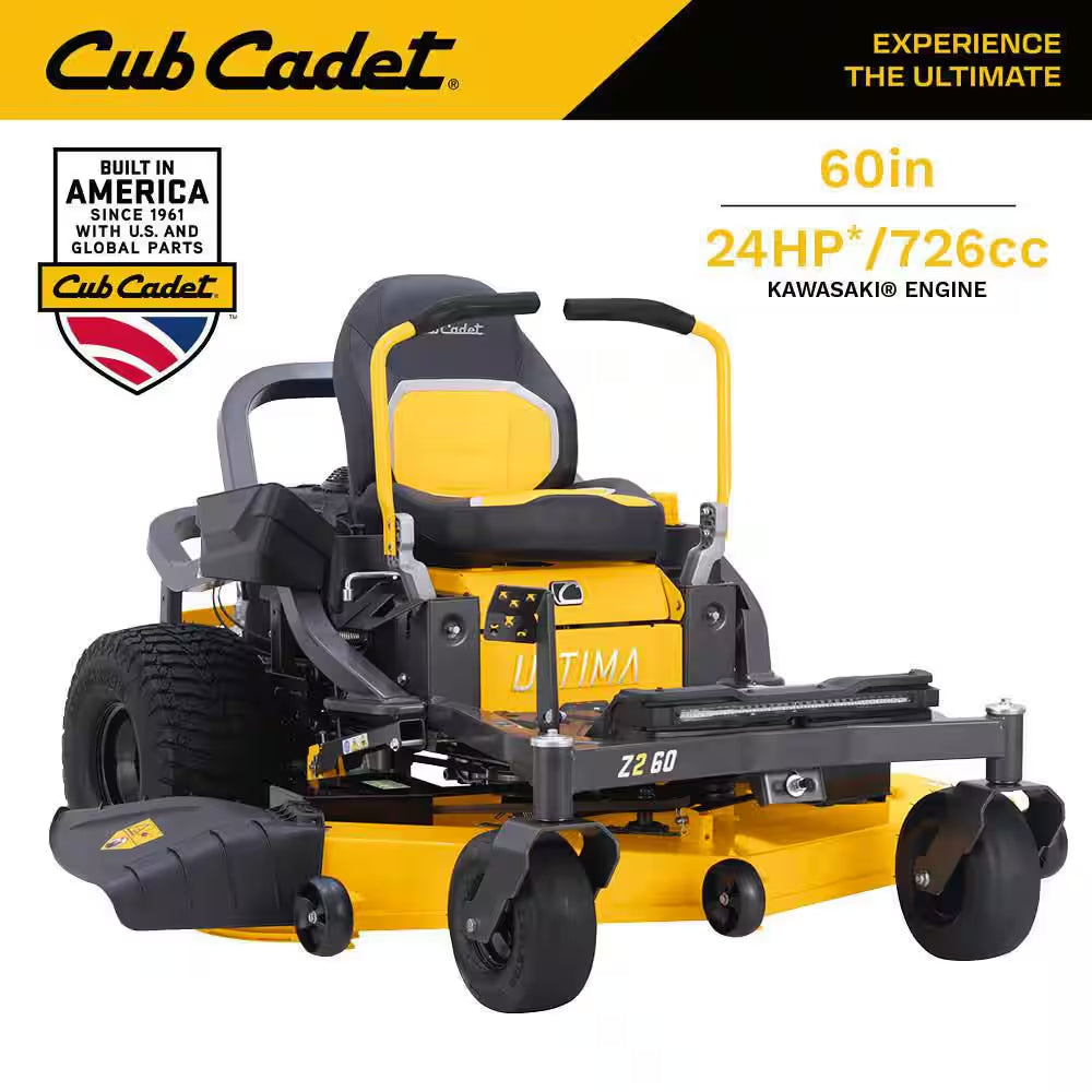 Ultima Z2 46S In. Fab Deck 21. 5HP V-Twin Kawasaki FR Series Engine Gas Zero Turn Riding Mower W/Steering Wheel Control