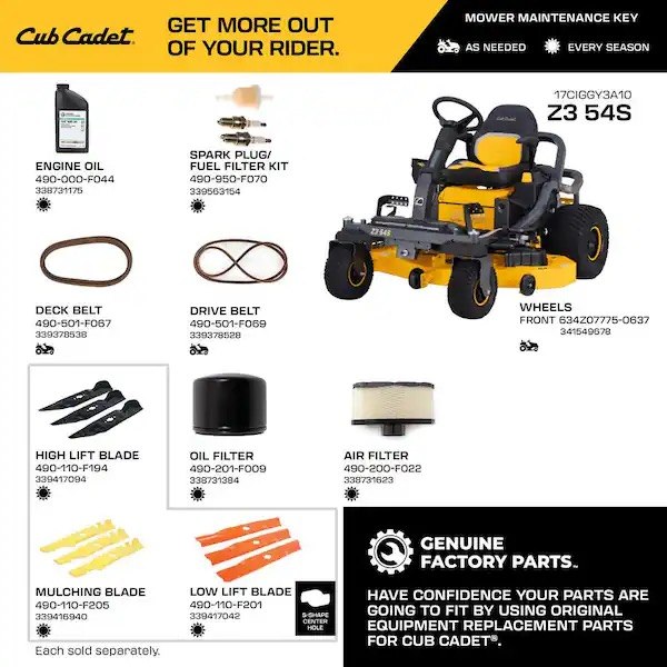Ultima ZT Mower Combo: 54 In. Fab Deck 23HP Kawasaki Engine Zero Turn Mower, Bagger, and Mounting Kit